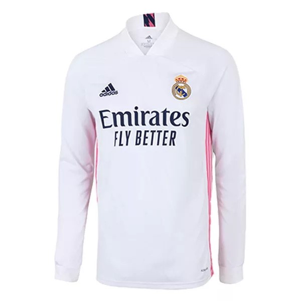 Tailandia Camiseta Real Madrid 1ª ML 2020/21 Blanco